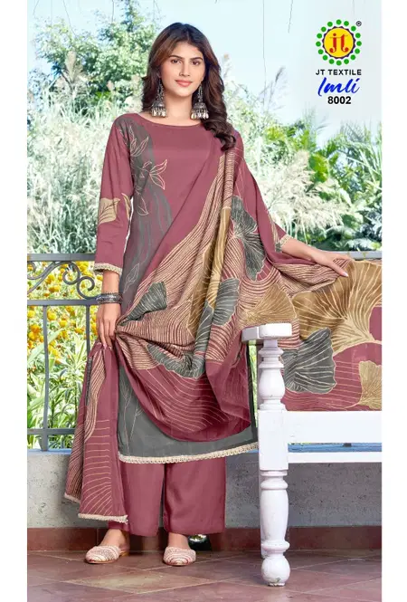 Imli Vol 8 By Jt Rayon Foil Printed Wholesale Dress Material In India